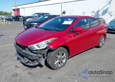 2016 Hyundai Elantra Se z USA, uszkodzony, nr VIN KMHDH4AE8GU624414